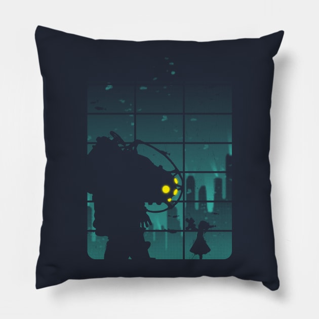 Come on, Mr. Bubbles! Pillow by filiskun