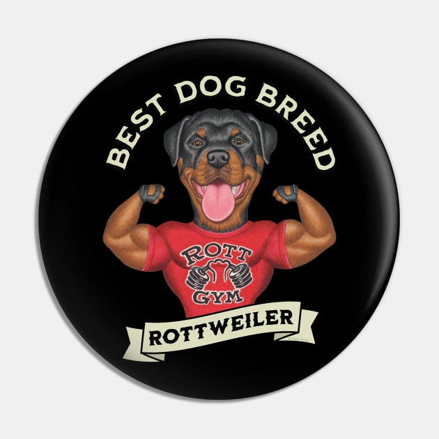 Muscular Rottweiler Best Dog Breed Pin by Danny Gordon Art