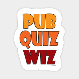 Pub Quiz Wiz Funny Trivia Champion Magnet