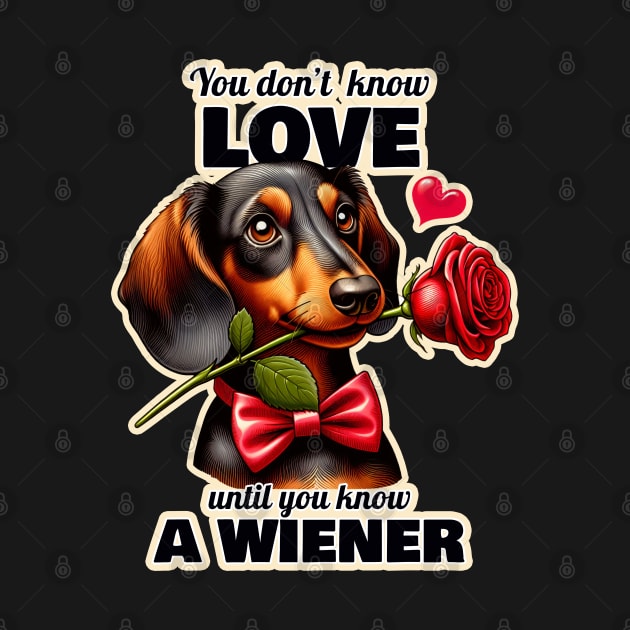 Dachshund Valentin's day by k9-tee