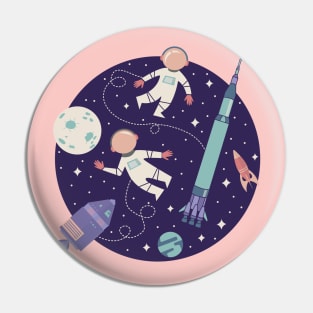 Lunar Landing - Purple Pin