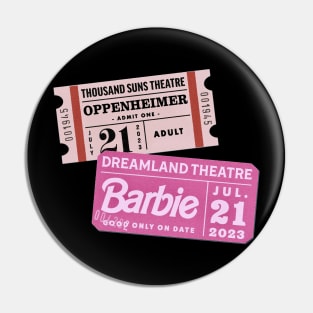 ticket oppenheimer and barbie Pin