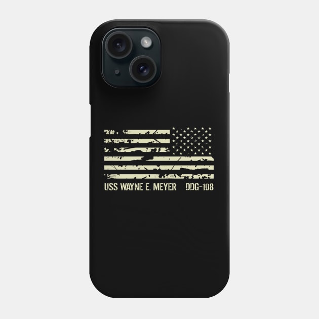 USS Wayne E. Meyer Phone Case by Jared S Davies