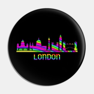 London Rainbow Skyline Pin