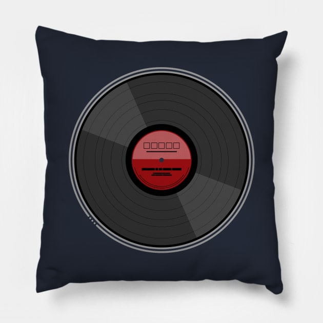 Vinyl Record LP Pillow by Phil Tessier