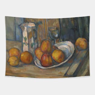 Still Life with Milk Jug and Fruit by Paul Cezanne Tapestry