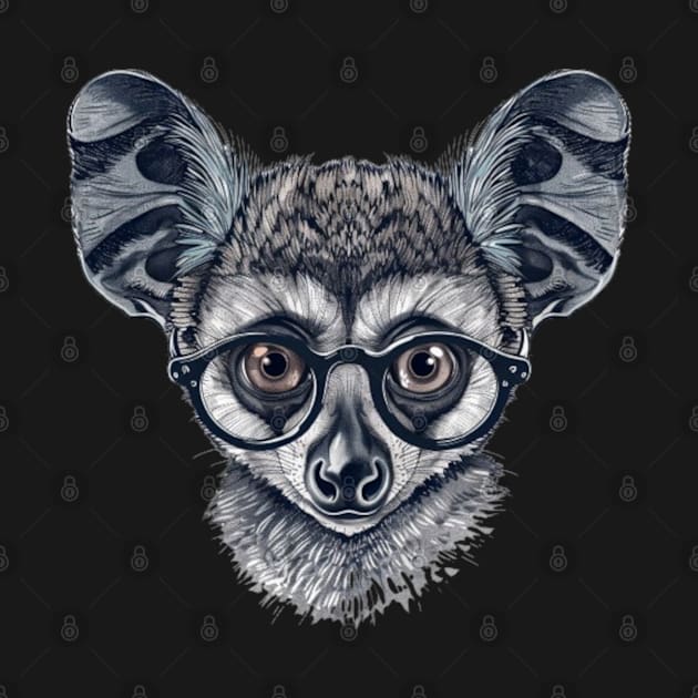 Gizmo the Geeky Galago by Carnets de Turig