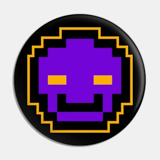 Purple Alien Cool Gaming 8 Bit Pin