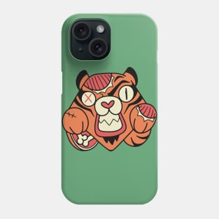 Cute Zombie Tiger // Funny Halloween Animals Phone Case