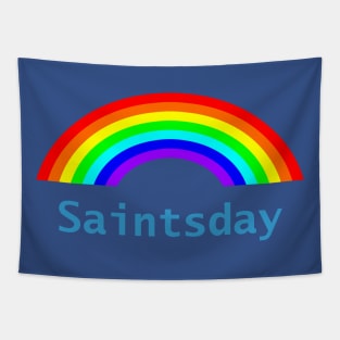 Saintsday Rainbow Tapestry