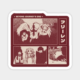 Frieren Beyond Journeys End Gloomy Halftone Fanart Design Magnet