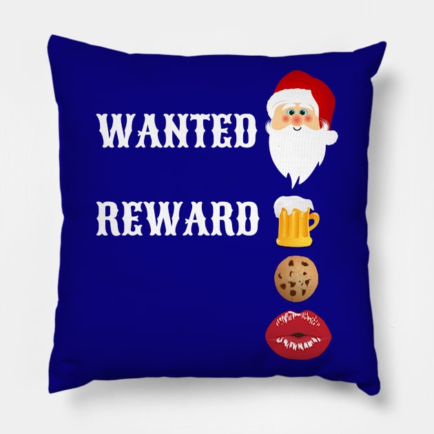 Wanted Santa, Wild West Christmas, Western Christmas, Christmas Eve, Christmas Planning Pillow by Style Conscious