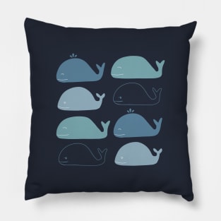 Cute Whales pattern Pillow