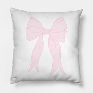 pretty pink bow Pillow