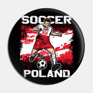 Poland Soccer Futbol Pin