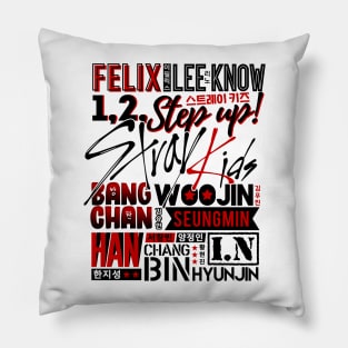 STRAY KIDS Font Collage Pillow