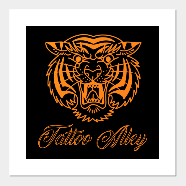 Tattoo Alley tiger - Tattoo Shop - Posters and Art Prints | TeePublic Tattoo Alley tiger - Tattoo Shop - Posters and Art Prints | TeePublic