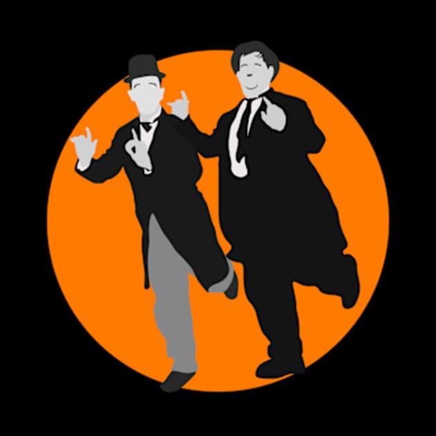 Laurel and Hardy - Orange by Gallery XXII