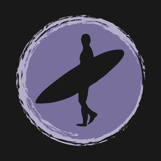 Surfer Silhouette in a Wave by Food in a Can