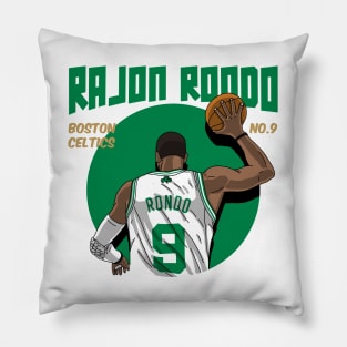 Rajon Rondo Comic Style Art Pillow