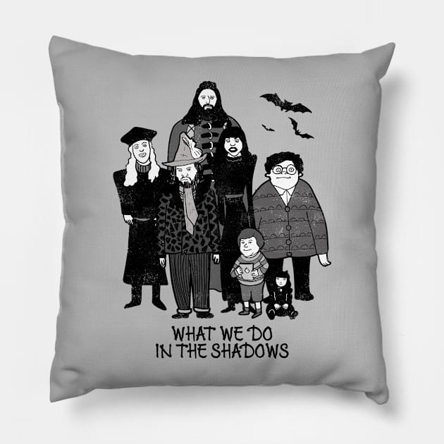 What We Do In The Shadows Pillow by Harley Warren