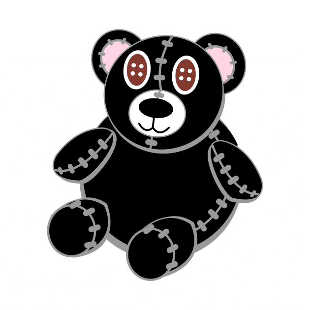 Plush Black Bear by traditionation