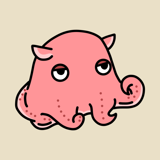 cute flapjack octopus mendako cartoon drawing design by Radi-SH