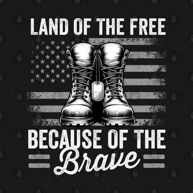 Land of the Free Because of the Brave by DetourShirts