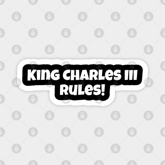 King Charles III Magnet by Pale Green Ghosts