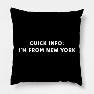 New York Cool & Funny Pillow