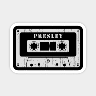 Presley - Vintage Cassette White Magnet