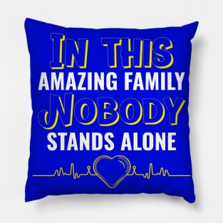 Down Syndrome Family Support Pillow