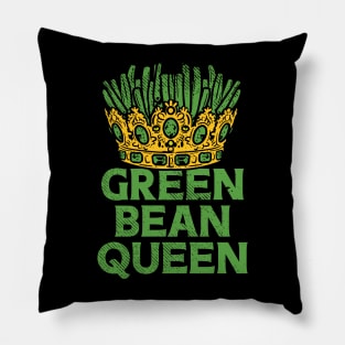 Green Bean Queen Pillow