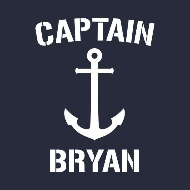 Nautical Captain Bryan Personalized Boat Anchor by Rewstudio