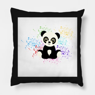 Puppy eyes Panda Bear Pillow