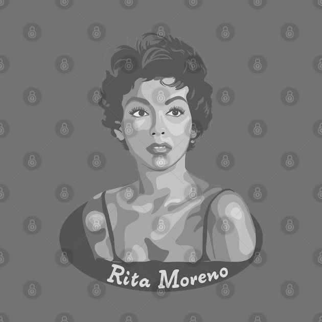 Rita Moreno Portrait by Slightly Unhinged