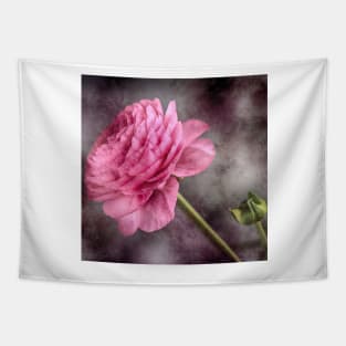 Pink Ranunculus Flower Tapestry