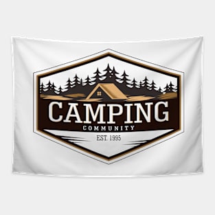 Camping Community Tapestry