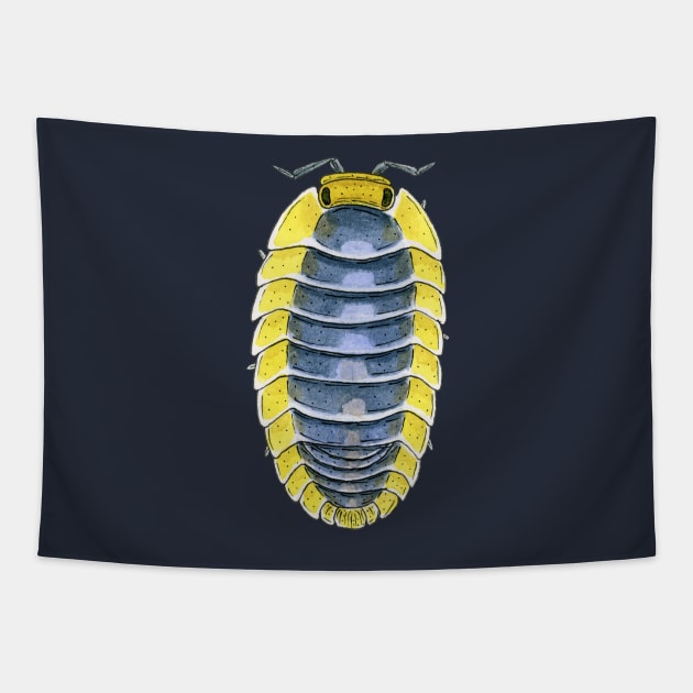 Cubaris sp. "Lemon Blue" Isopod Tapestry by paintedpansy