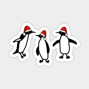 Christmas Dancing Penguins Magnet