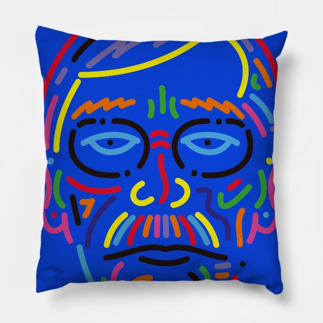 Good Old Man Pillow by Reptileando