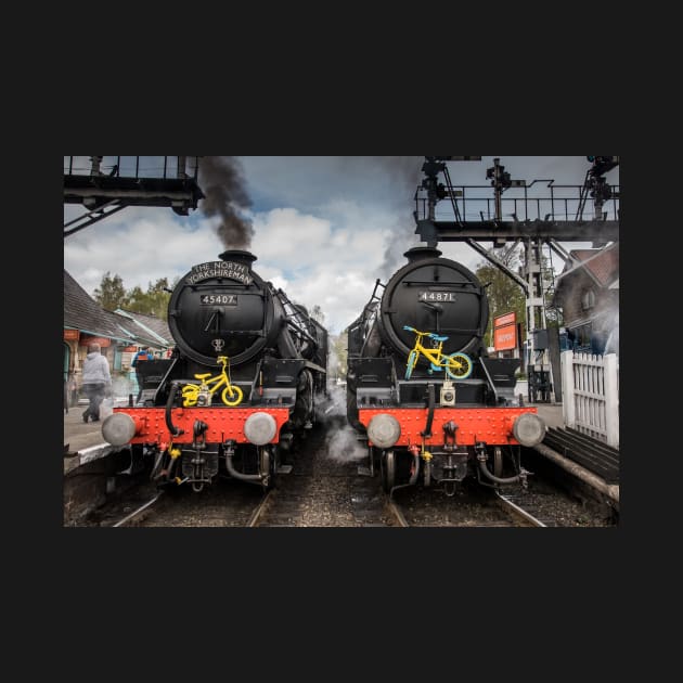 Black 5's 45407 and 44871 by davehudspeth