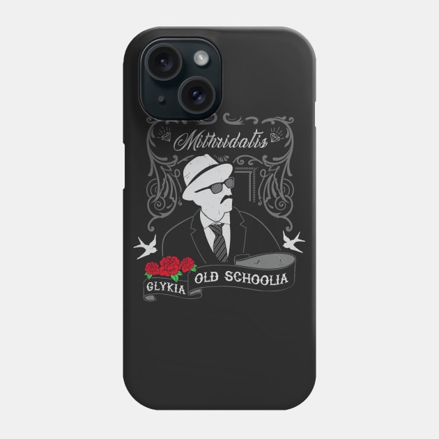 Glykia OldSchoolia - Gray Phone Case by AmokTimeArts