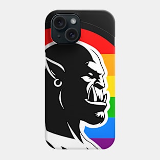 LGBTQ Pride Bara Orc Rainbow Logo Phone Case