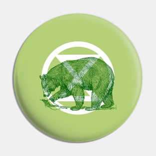 Extinction Rebellion - Bear Pin