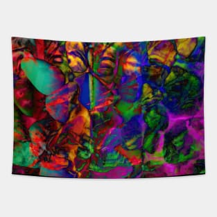 Abstract Colorful Digital Art Design Tapestry