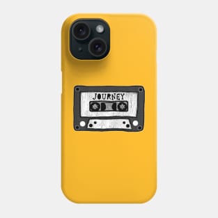 journey cassette black and white Phone Case