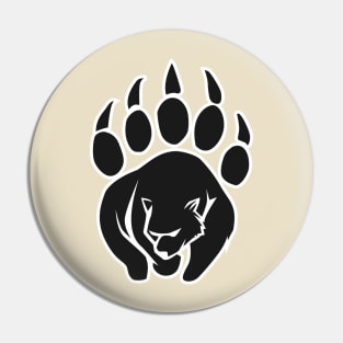 Grizzly bear paw Pin