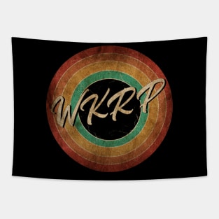 WKRP Vintage Circle Art Tapestry