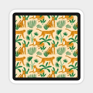 Tiger Tropical Pattern Magnet